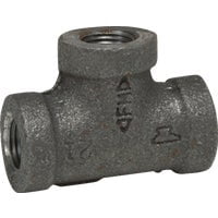 Anvil 8700120705, Malleable Iron Pipe Fitting, Tee, 2" NPT Female, Black Finish