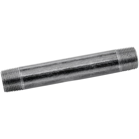 Anvil 8700138400, Steel Pipe Fitting, Nipple, 1/2" NPT Male x 1-1/2" Length, Black Finish
