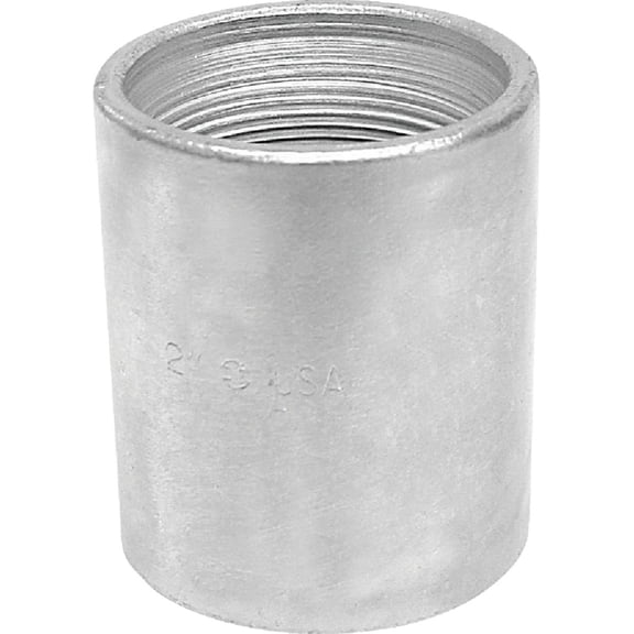 Anvil 8700158903, Steel Pipe Fitting, Coupling, 2" NPT Female, Galvanized Finish
