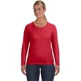 thumbnail image 1 of Anvil 884L Ladies Lightweight Long-Sleeve T-Shirt - Red - X-Large, 1 of 2