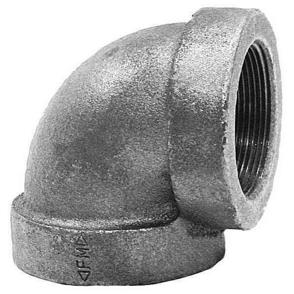Anvil 90 Reducing Elbow, Cast Iron, 2 x 1 in 0300014602