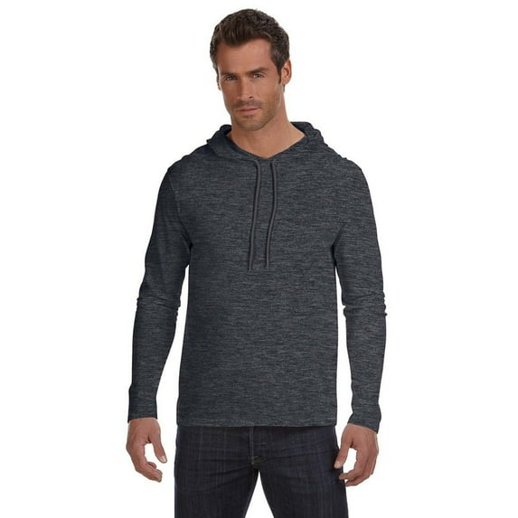 Anvil Men's Lightweight Long-Sleeve Hooded T-Shirt 987AN