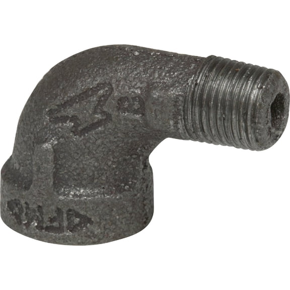 Anvil Black Street Black Iron Elbow - Pack of 2