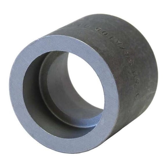 Coupling Coupling, 1-1/4" Pipe, Socket Weld, Black Forged Steel, Class 3000