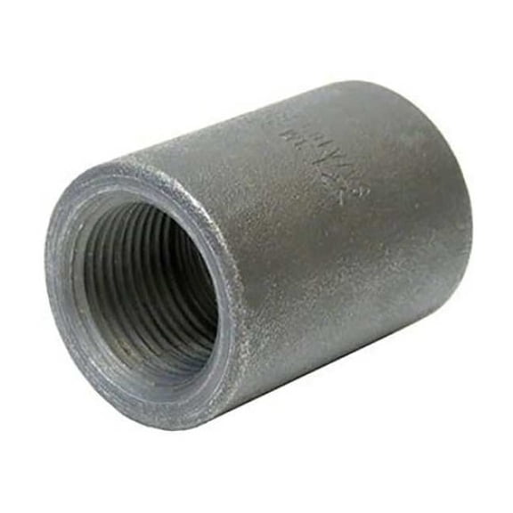 Coupling Coupling, 2-1/2" Pipe, FNPT, Black Forged Steel, Class 3000
