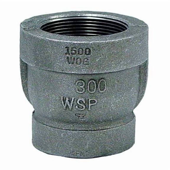 Reducing Coupling Reducer Coupling, 1-1/4" x 1/2" Pipe, FNPT, Malleable Iron, Class 300