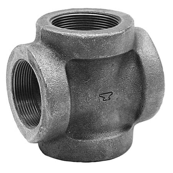 Cross Cross, 1-1/2" Pipe, FNPT, Cast Iron, Class 125 0300109402