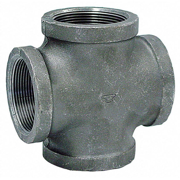 Anvil Galvanized Malleable Iron Cross, 3/4" Pipe Size, FNPT Connection Type