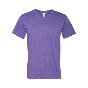 DISCONTINUED Anvil® 100% Combed Ring Spun Cotton V-Neck T-Shirt. 982