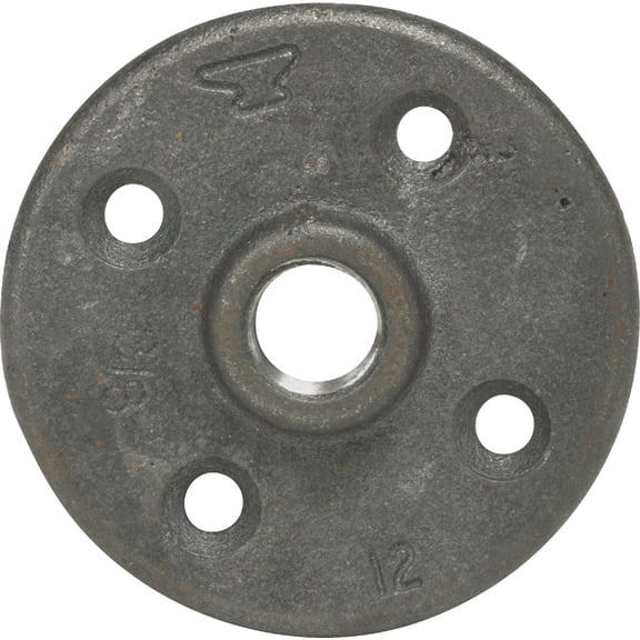 Anvil Floor Flange Black, Malleable 3/8 "