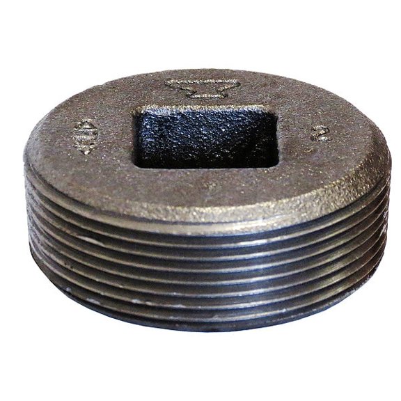 Anvil Countersunk Plug Hex Head Plug, 1/2" Pipe, Cast Iron, Class 150 0318903648