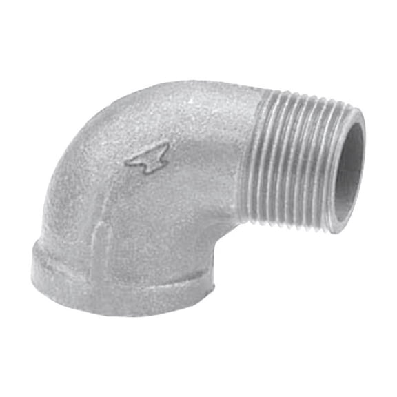 Anvil 8700127353, Malleable Iron Pipe Fitting, 90 Degree Street Elbow, 3/4" NPT Male x NPT Female, Black Finish