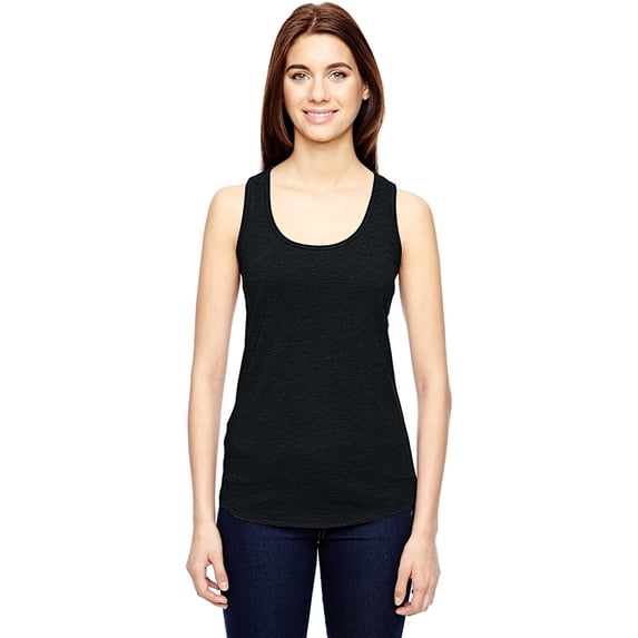 Anvil Ladies Triblend Racerback Tank Top 6751L Black XS