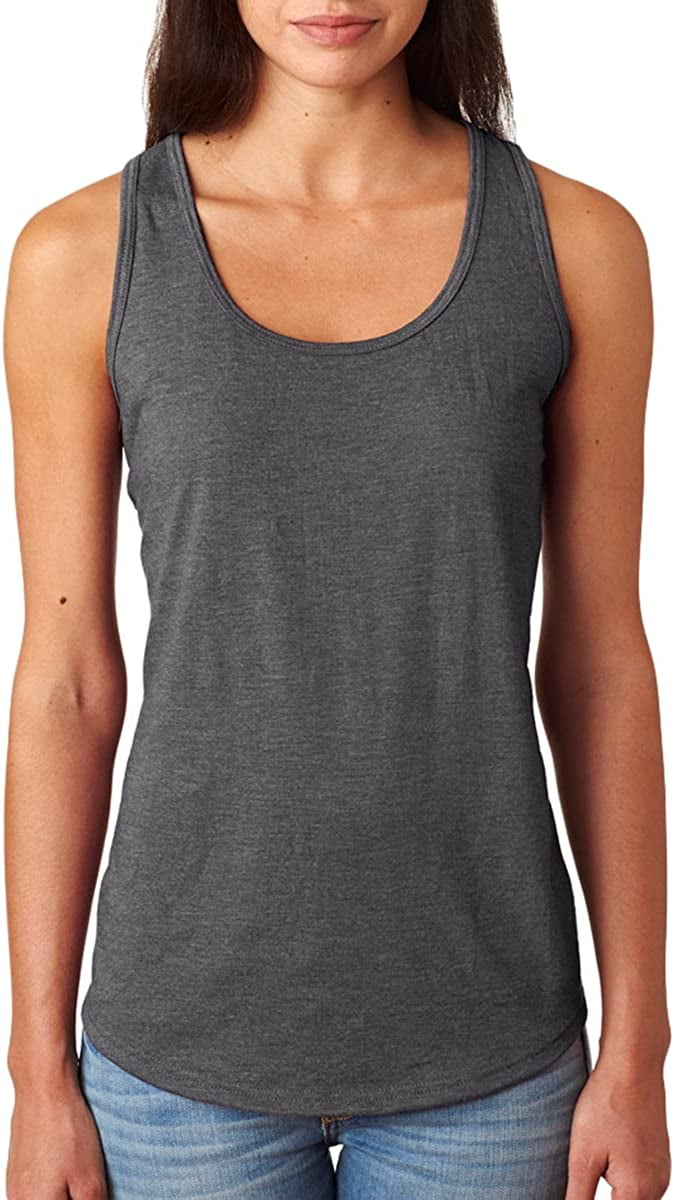 Anvil Ladies Triblend Racerback Tank Top 6751L Heather Dark Grey XS -  Walmart.com