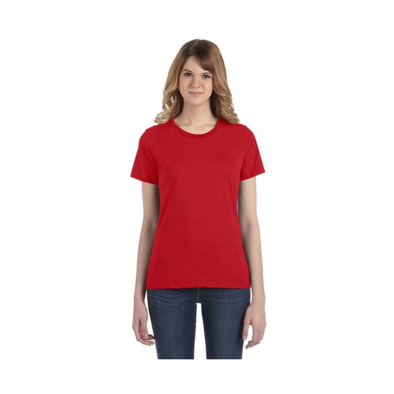 Gildan - Softstyle Women’s Lightweight T-Shirt - 880, Heather Red, M