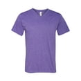 thumbnail image 1 of Anvil Lightweight V-Neck T-Shirt (982) Heather Purple, 2XL, 1 of 2