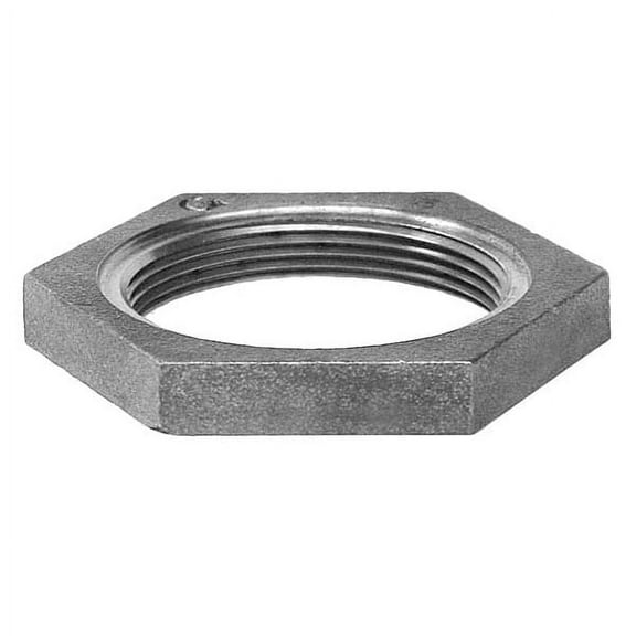 Hex Locknut Hex Locknut, 1-1/4" Pipe, FNPT, Malleable Iron, Class 150