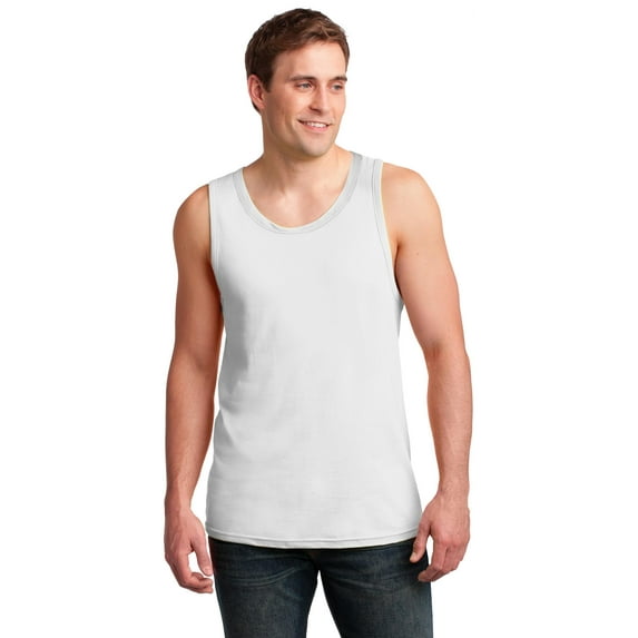Anvil Men's 100 Percent Ring Spun Cotton Tank Top. 986