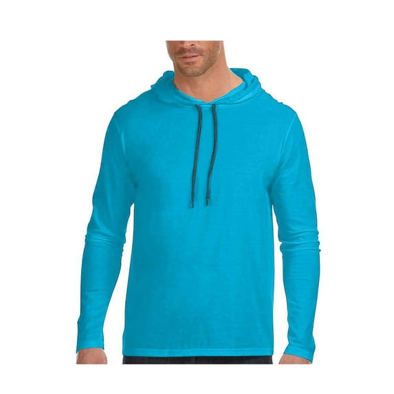 Anvil Men's Lightweight Long-Sleeve Hooded T-Shirt, Style 987AN