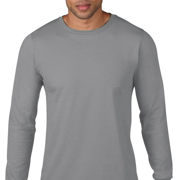 Anvil Men s Lightweight Long Sleeve T Shirt Walmart