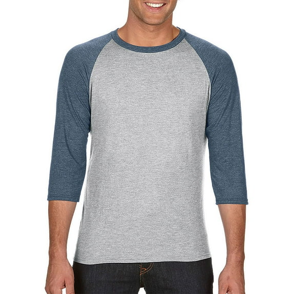 Anvil Men's Tri-Blend 3/4 Sleeve Raglan T-Shirt