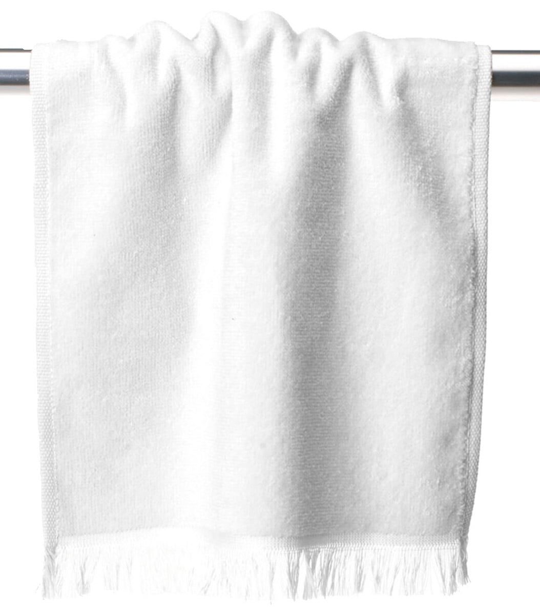 Anvil Oeko Tex 11 x 18 Cotton Sheared Fringed Fingertip Towel, Style