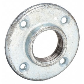 Anvil Galvanized Ductile Iron Floor Flange, 1/2" Pipe Size, FNPT Connection Type