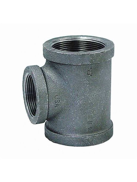 Reducing Tee Reducing Tee, 1-1/4" x 1-1/4" x 1/2" Pipe, FNPT, Malleable Iron, Class 150