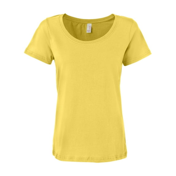 Anvil Ringspun Sheer Featherweight T-Shirt (391A) Lemon Zest, M