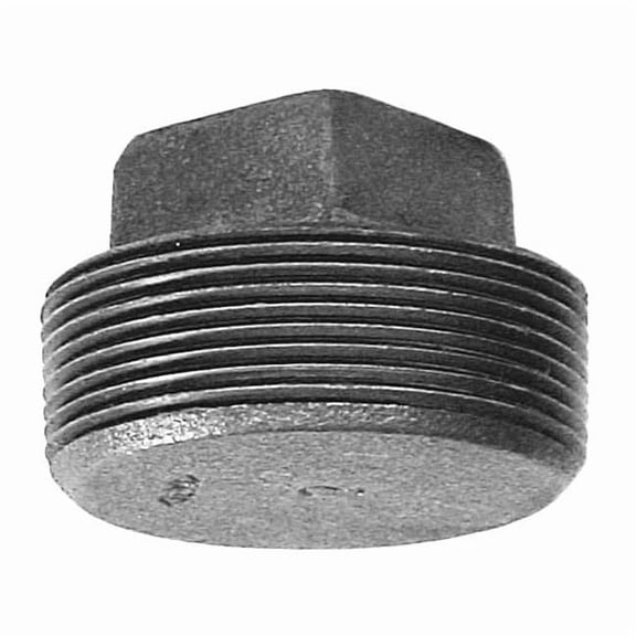 Square Head Plug Square Head Plug, 1/2" Pipe, MNPT, Malleable Iron, Class 150 0318901568