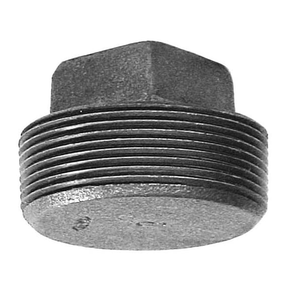 Square Head Plug Square Head Plug, 3/8" Pipe, MNPT, Malleable Iron, Class 150