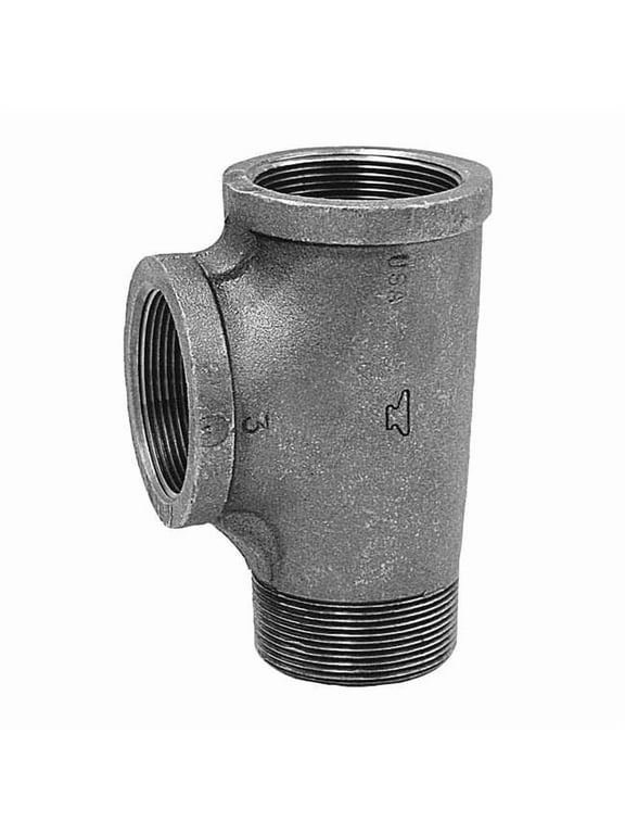 Street Tee Street Tee, 3/8" Pipe, FNPT x MNPT x FNPT, Malleable Iron, Class 150 0310061809
