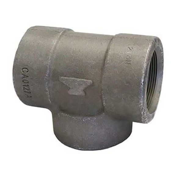 Anvil Tee Tee, 3/4" Pipe, FNPT, Black Forged Steel, Class 3000 0361119803