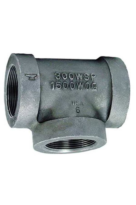 Tee,Malleable Iron,1/4 in Pipe Size,FNPT 0310515606
