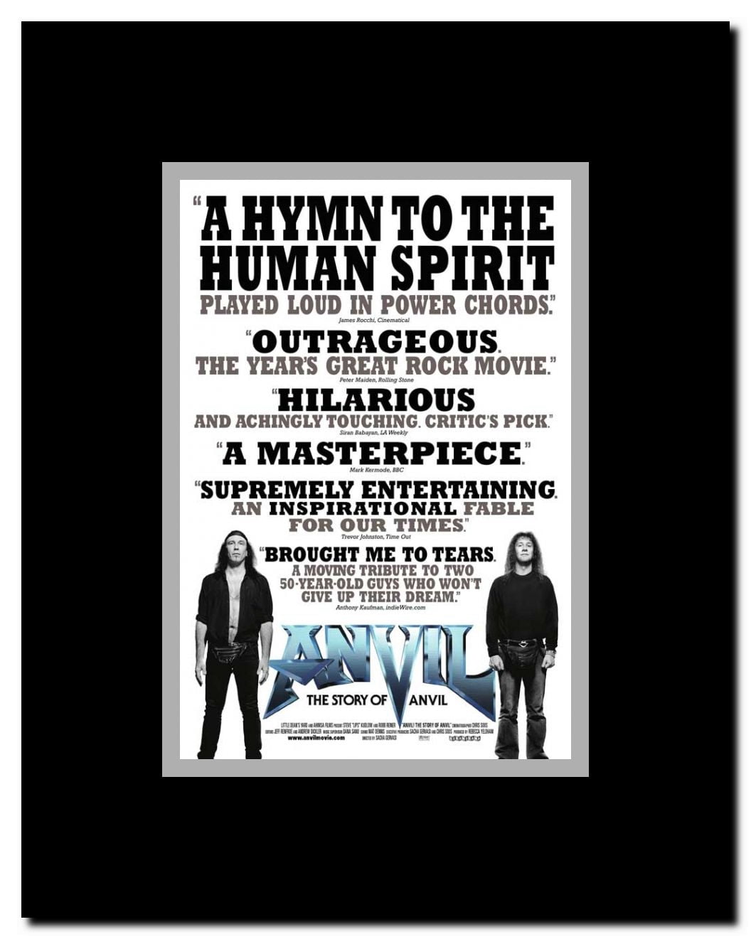 Anvil! The Story of Anvil Framed Movie Poster