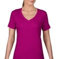 thumbnail image 1 of Anvil Women's Featherweight V-Neck T-Shirt, 1 of 2