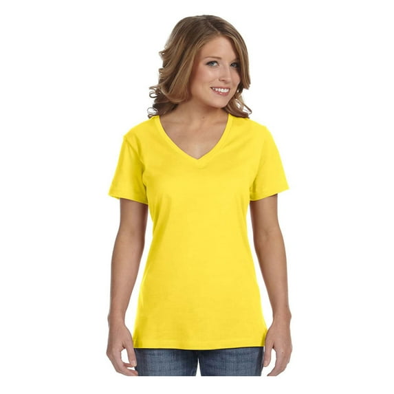 Anvil Women's Featherweight V-Neck Tearaway Label T-Shirt, Style 392