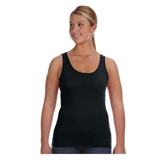 Anvil Women's Lightweight Bound Rib Trim Neck Tank, Style 882L