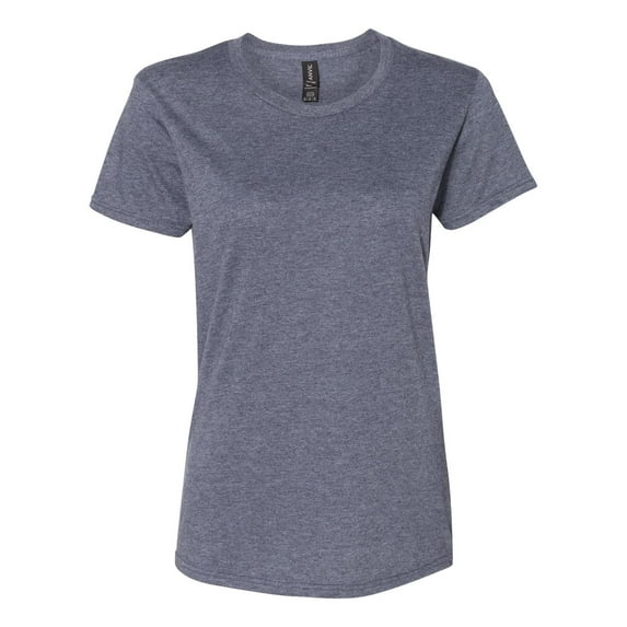 Anvil Womens Lightweight T-Shirt, 2XL, Heather Navy