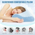 Anvo Memory Foam Pillow, Neck Contour Cervical Orthopedic Pillow for