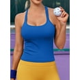 thumbnail image 1 of Anwell Scoop Neck Tank Tops for Womens Ribbed Shirts Tops Sport Yoga Tanks Tops Built-in Bra, 1 of 7