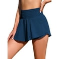 thumbnail image 1 of Anwell Womens High Waisted Swim Skirt Shorts Quick Dry Swimsuit Bottoms with Built-in Shorts, 1 of 7