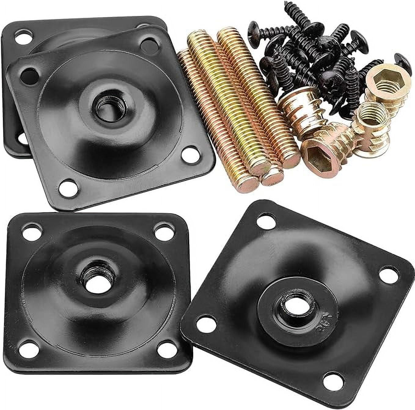 Anwenk Leg Mounting Plates, Furniture Leg Attachment Plates TPlate 5/