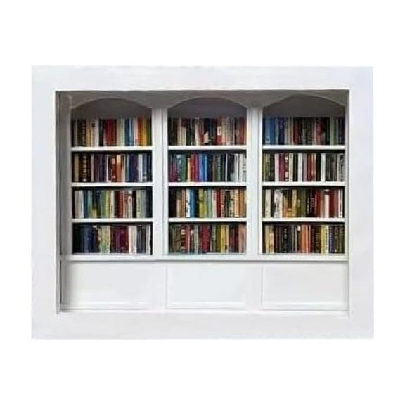 Anxiety Bookshelf - 300pcs Mini Books, Shake Away Your Anxiety, Home Decoration for Book Lovers, Miniature Library, Office Decor Mini Books -Book Lovers Gifts - B