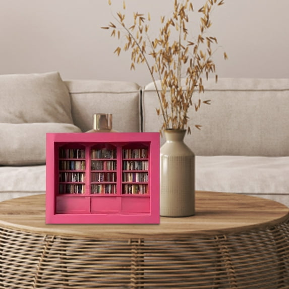 Anxiety Bookshelf Mini Books for Home Desktop Ornament Stress Inspirational Room Living Decoration