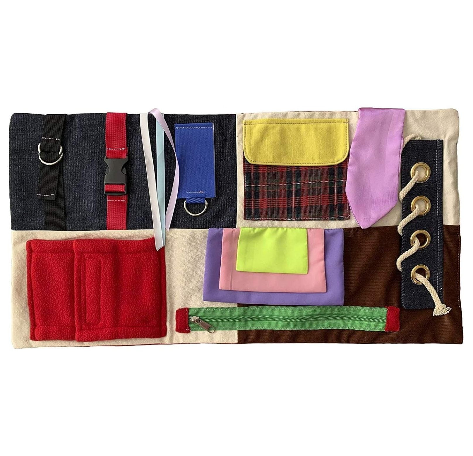 Anxiety Relief Dementia Activities for Seniors Fidget Blanket for