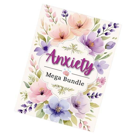 Anxiety Relief Notebook With Guided Prompts Stress Management Portable Design