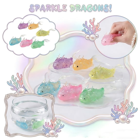 Anxiety Relief Toys Stress Relief Toys Small Squishy Fidget Toys Quiet Fidgets For Classroom And Office, Fish Shaped Multicolor Sensory Squishy Toys Pack Of One