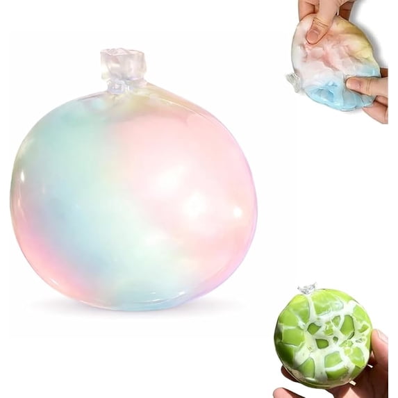 Anxiety Relief Wax Cracking Squishy Fidget Ball, Crispy Crackling Gel Wax Sensory Toy, Slow Rebound Desk Decor Toy for Adults Kids Daily Stress Release