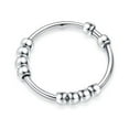 thumbnail image 1 of Anxiety Ring for Women Men 925 Sterling Silver Fidget Rings for Anxiety Spinner Ring With Beads Stress Relief Ring Gifts for Women Men Jewelry, 1 of 6